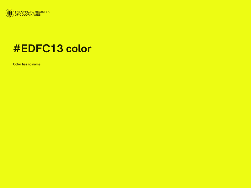 #EDFC13 color image