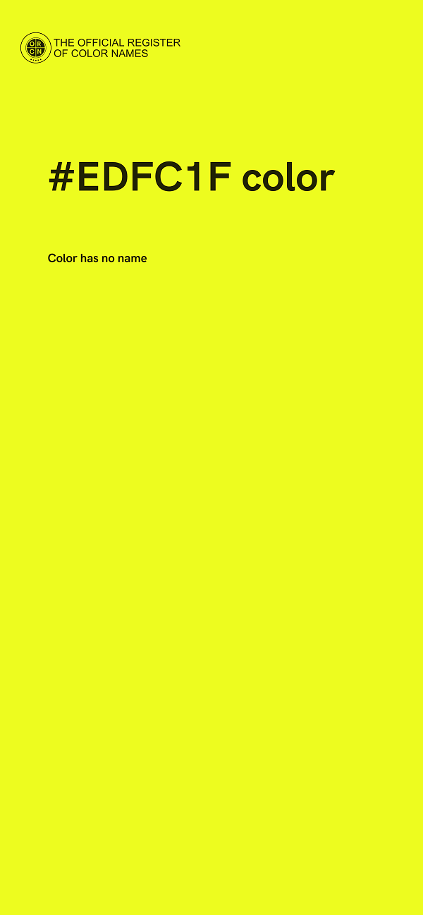 #EDFC1F color image
