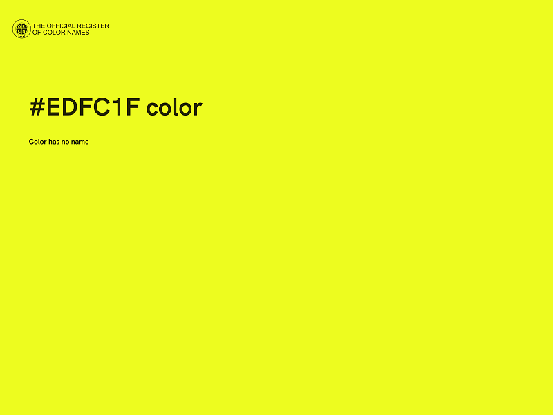 #EDFC1F color image