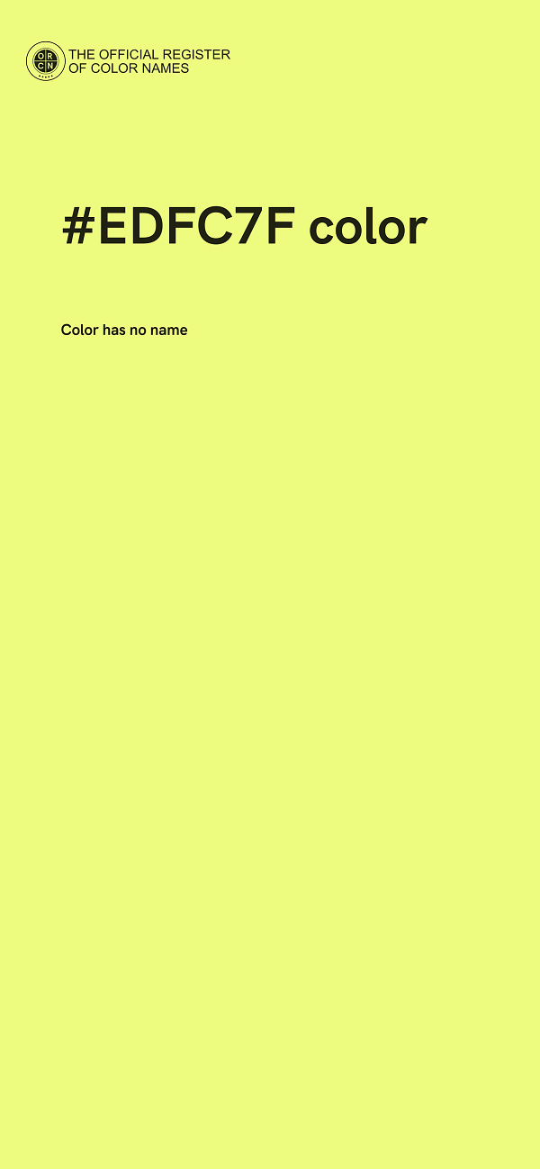 #EDFC7F color image