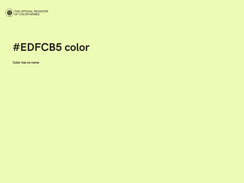 #EDFCB5 color image