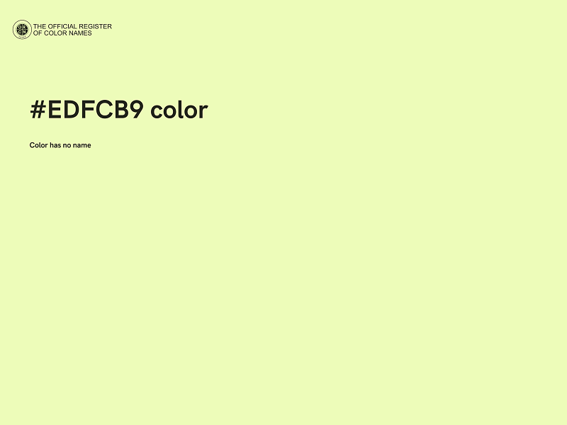 #EDFCB9 color image