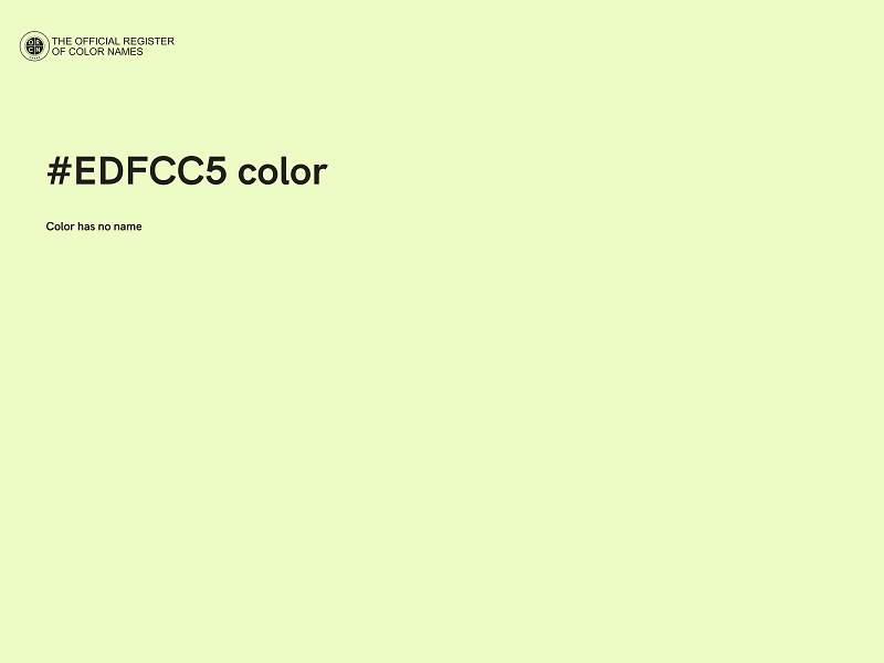 #EDFCC5 color image
