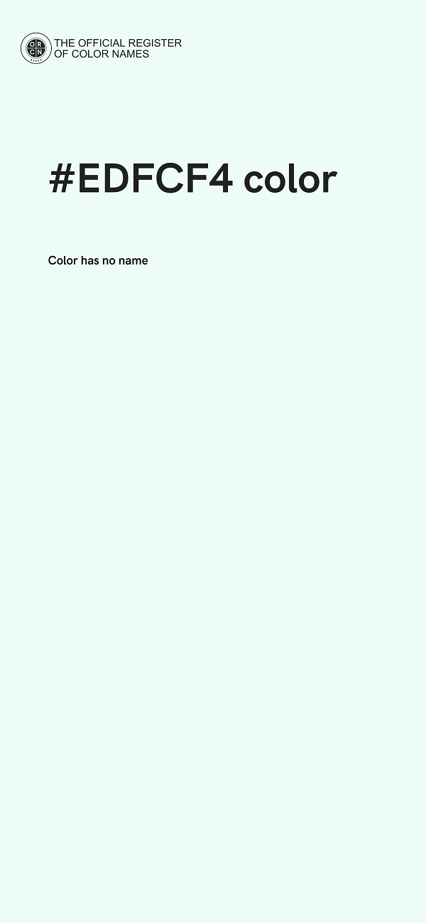 #EDFCF4 color image