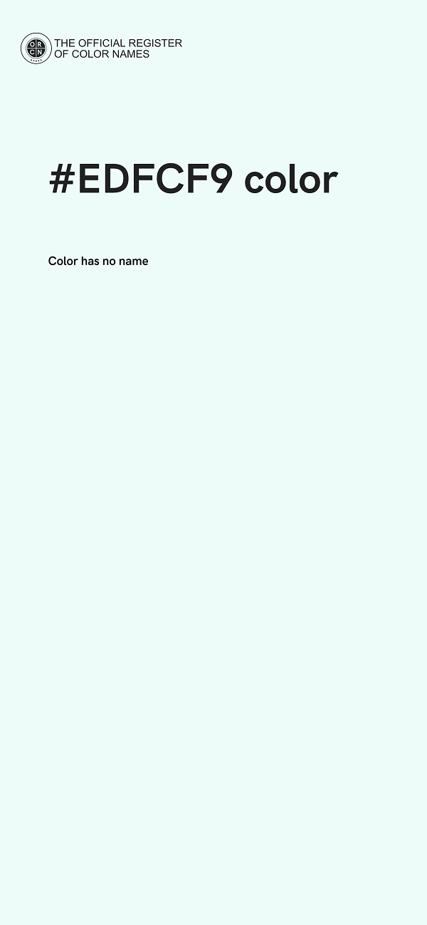 #EDFCF9 color image