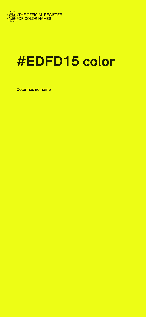 #EDFD15 color image