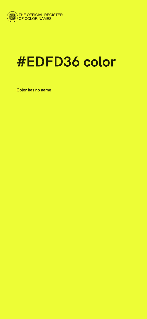 #EDFD36 color image