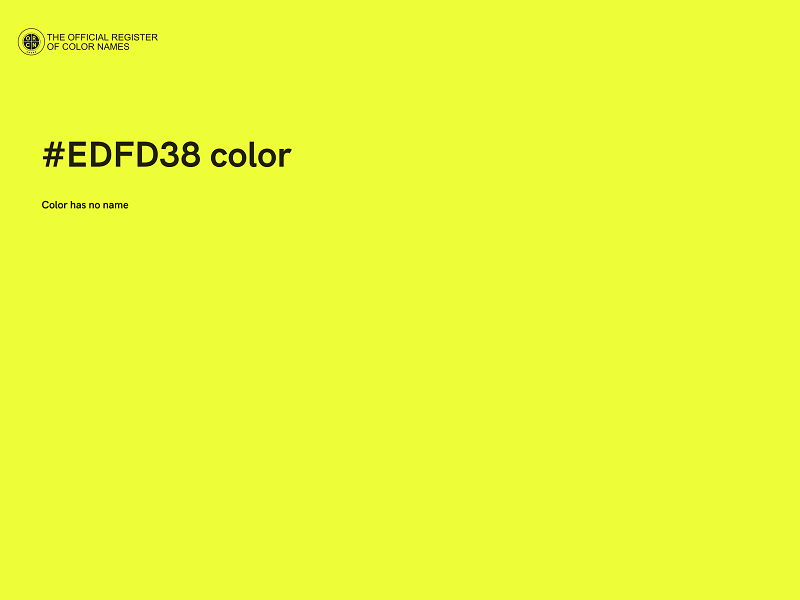 #EDFD38 color image