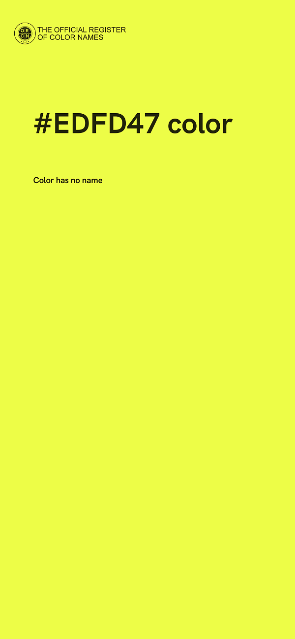 #EDFD47 color image