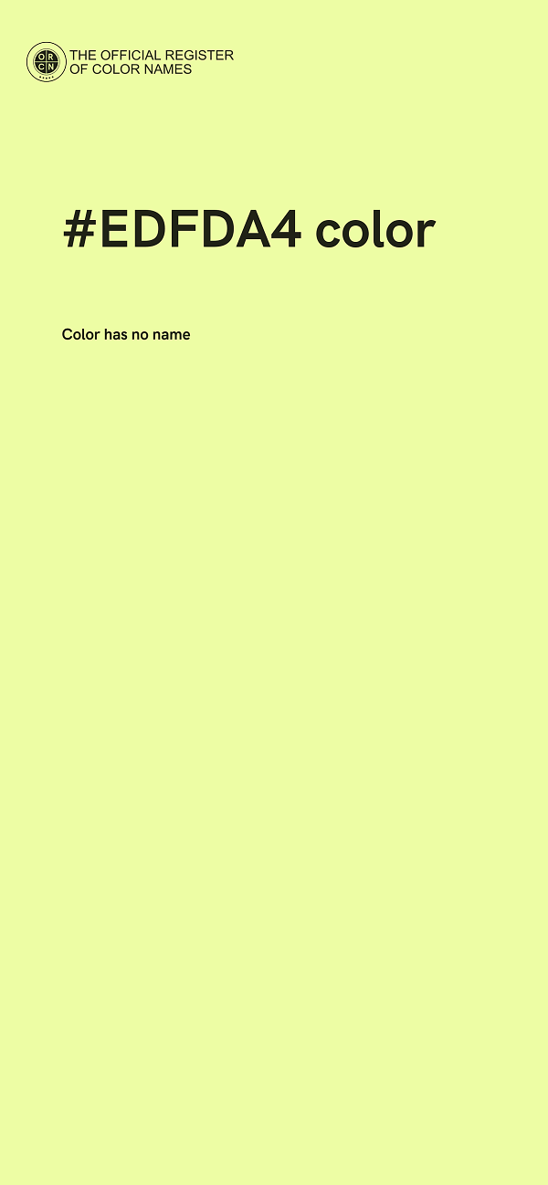 #EDFDA4 color image
