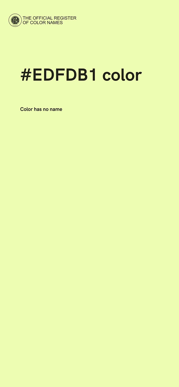 #EDFDB1 color image