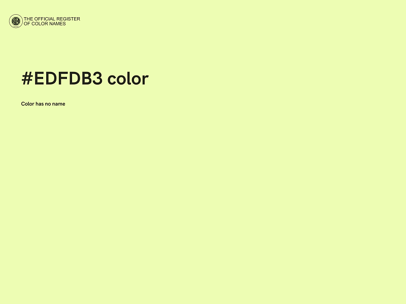 #EDFDB3 color image