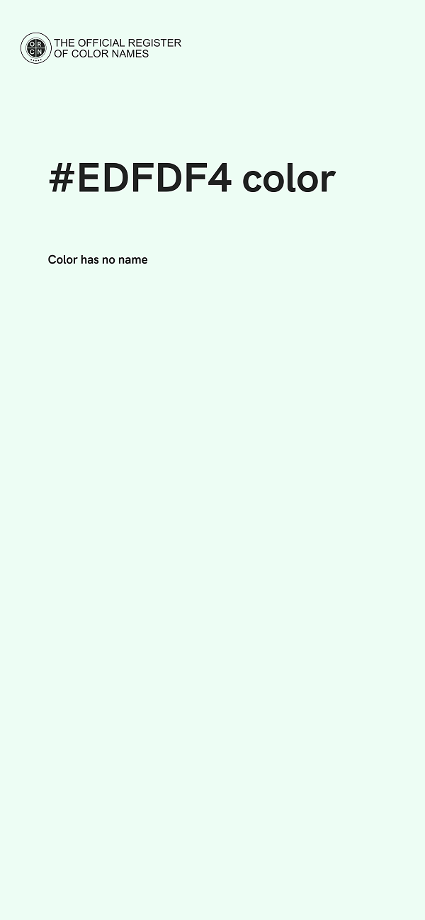 #EDFDF4 color image