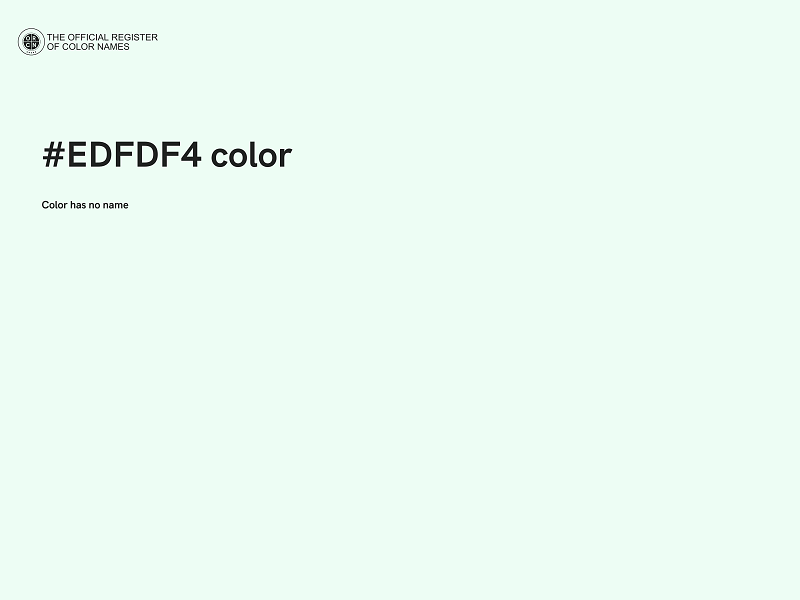 #EDFDF4 color image