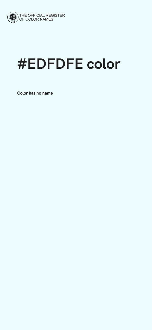 #EDFDFE color image