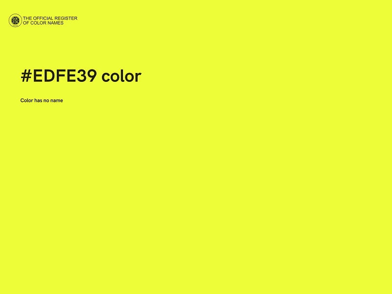 #EDFE39 color image