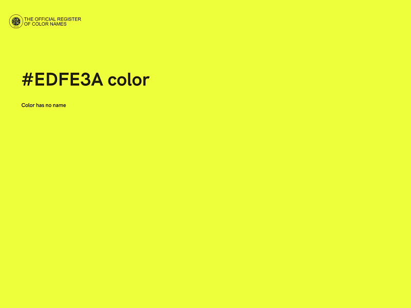 #EDFE3A color image