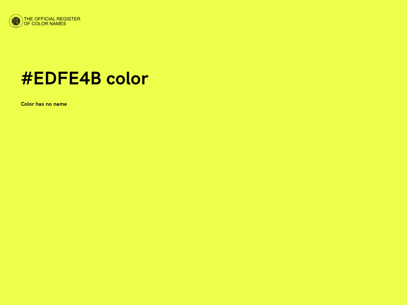 #EDFE4B color image