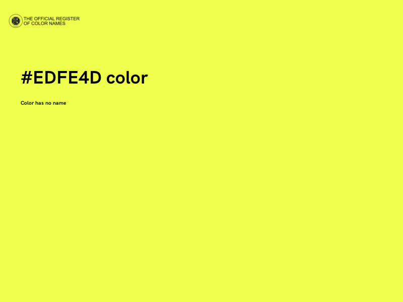 #EDFE4D color image