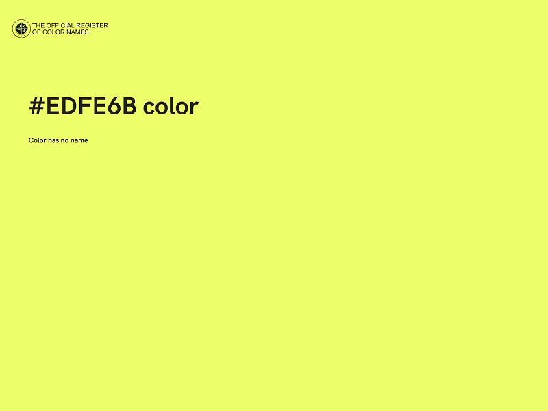 #EDFE6B color image