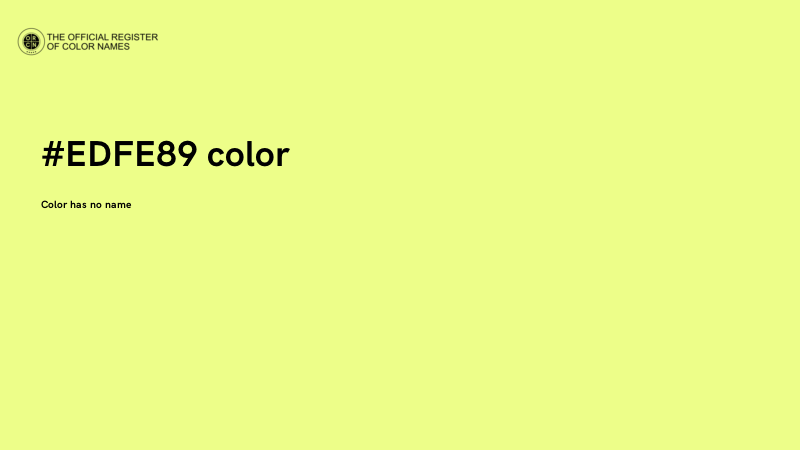 #EDFE89 color image
