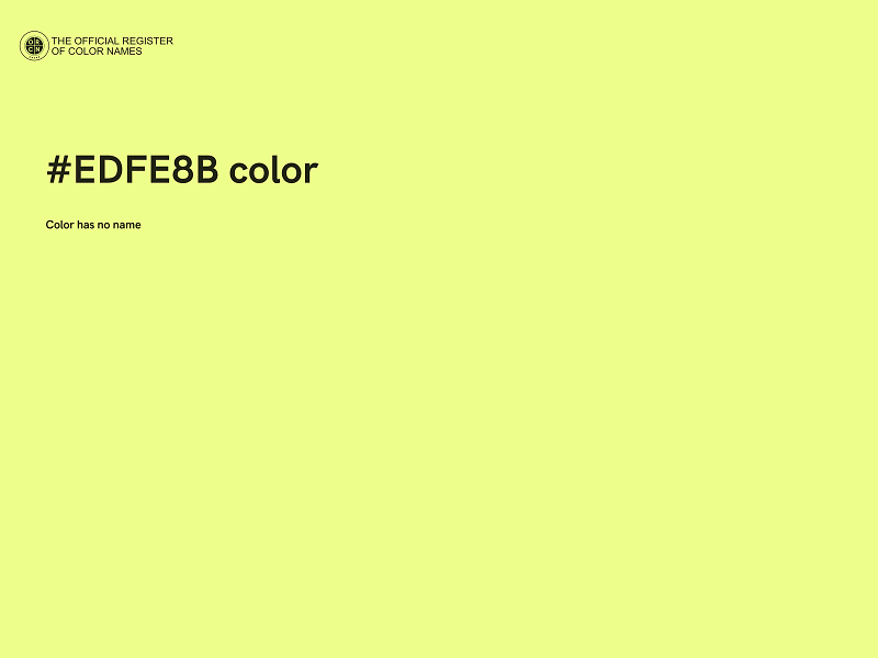 #EDFE8B color image