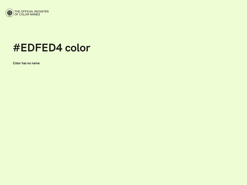 #EDFED4 color image