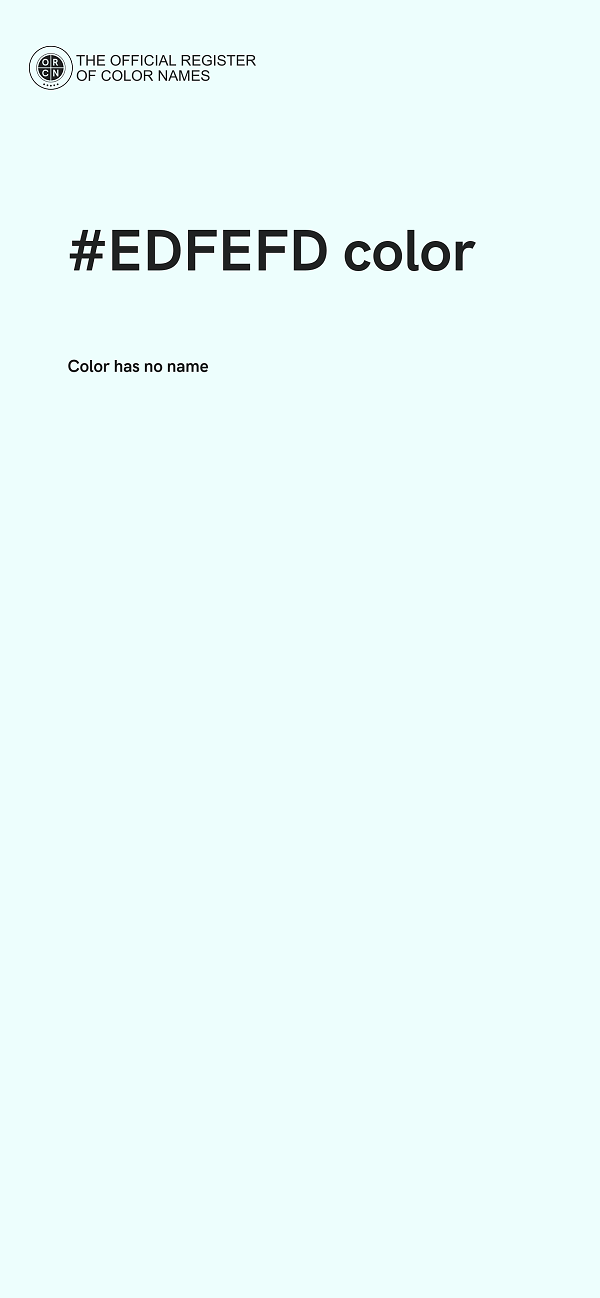 #EDFEFD color image