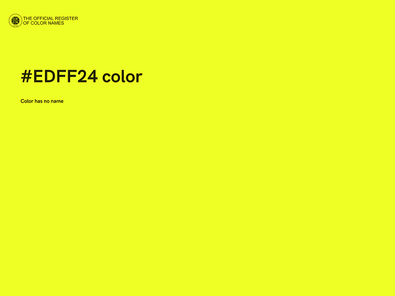 #EDFF24 color image