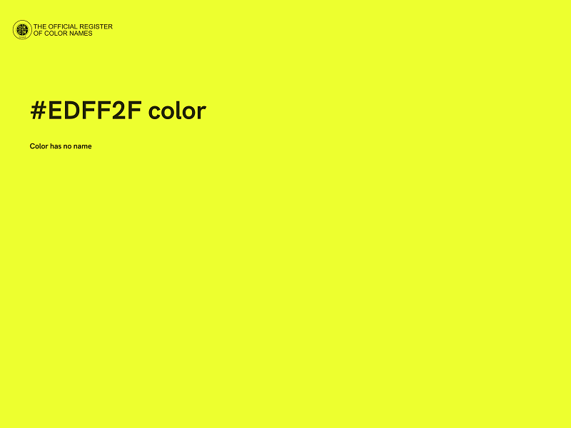 #EDFF2F color image