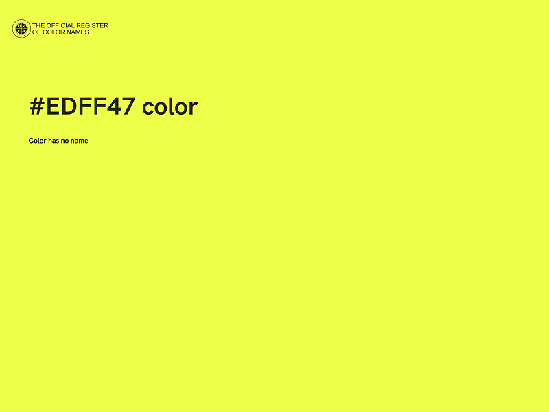 #EDFF47 color image