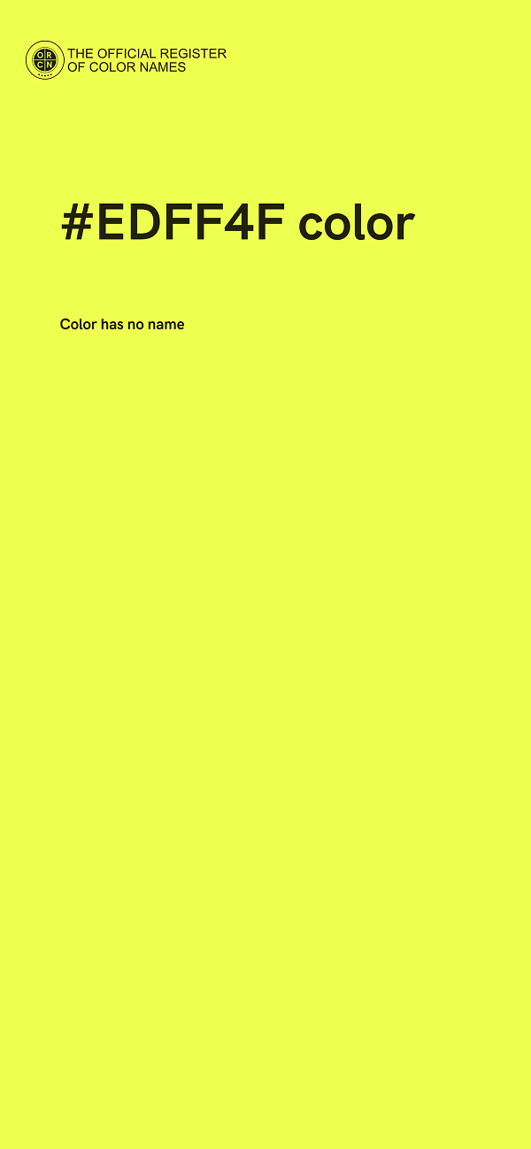 #EDFF4F color image