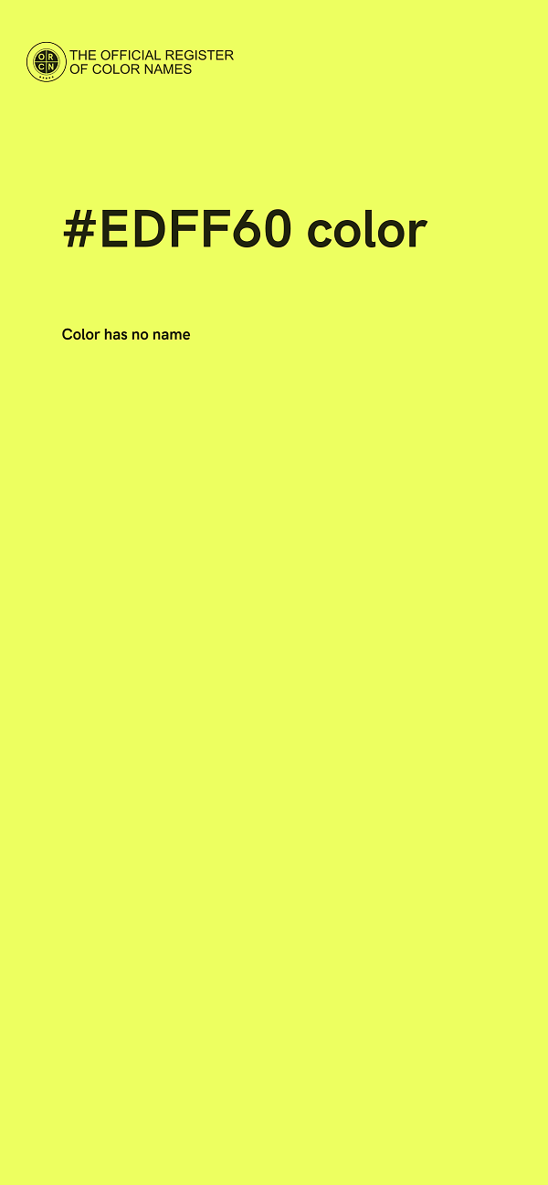 #EDFF60 color image