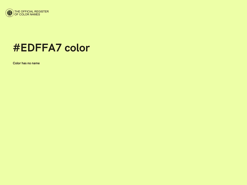 #EDFFA7 color image