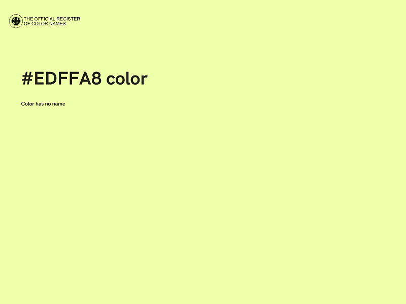 #EDFFA8 color image