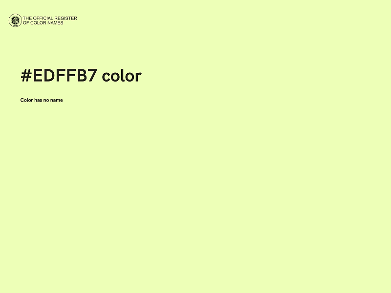 #EDFFB7 color image