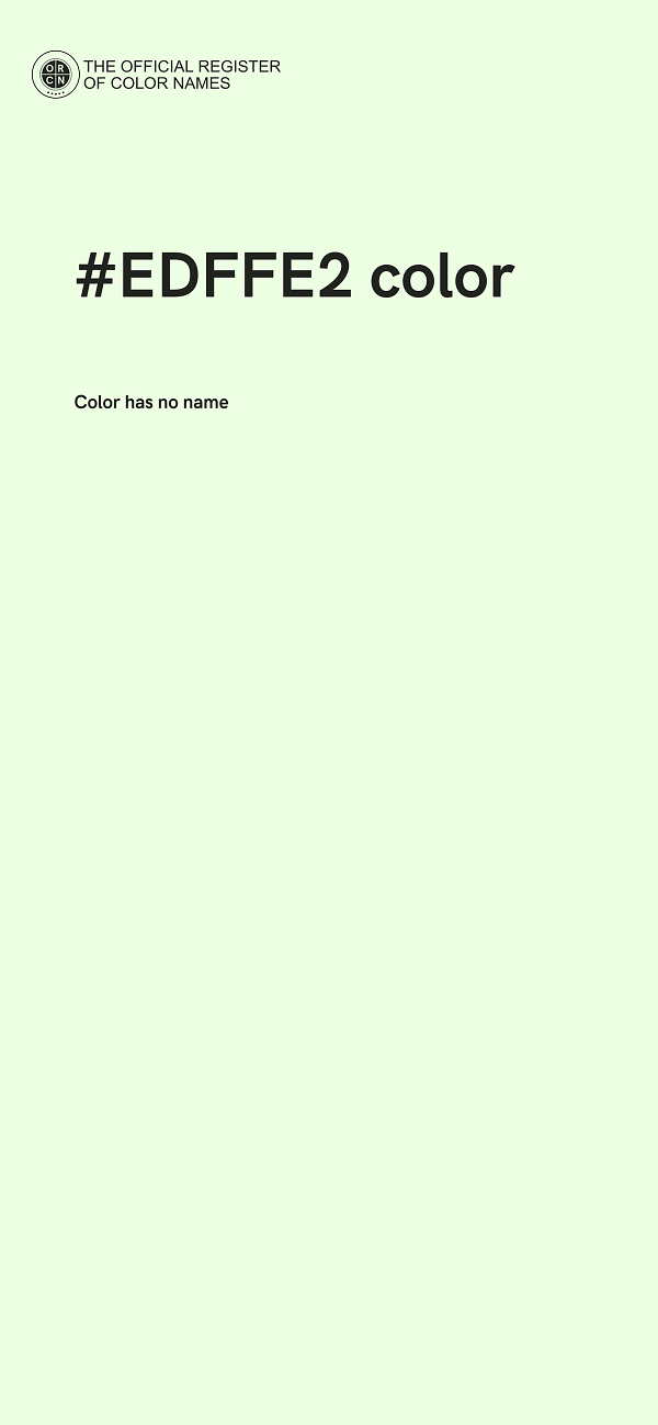 #EDFFE2 color image