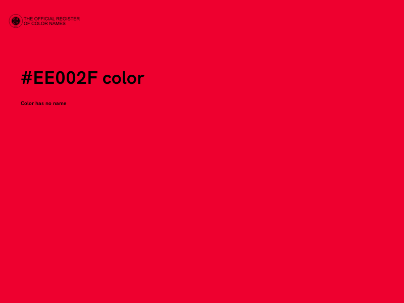 #EE002F color image