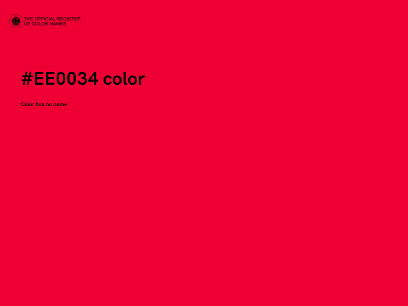 #EE0034 color image