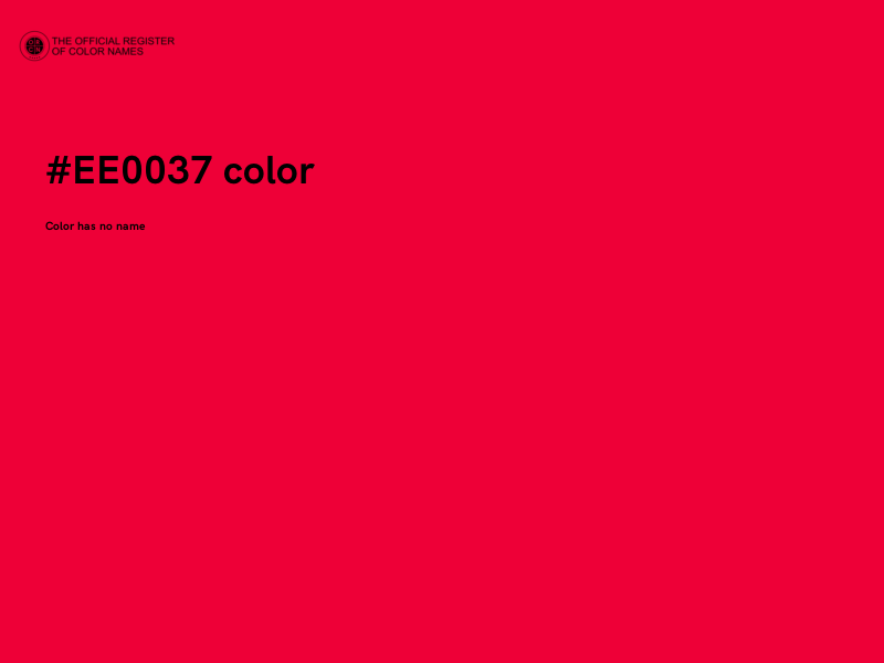 #EE0037 color image