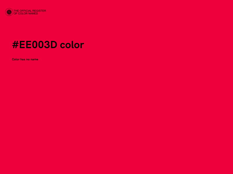 #EE003D color image