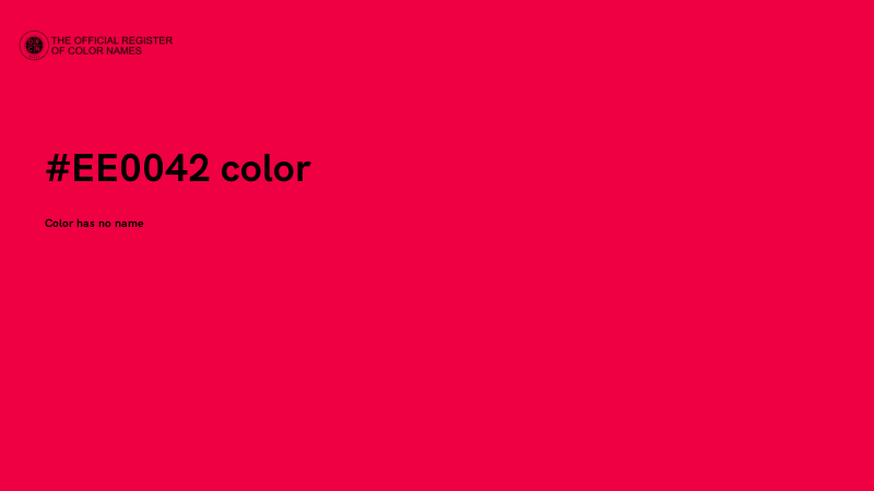 #EE0042 color image