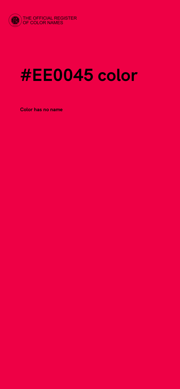 #EE0045 color image