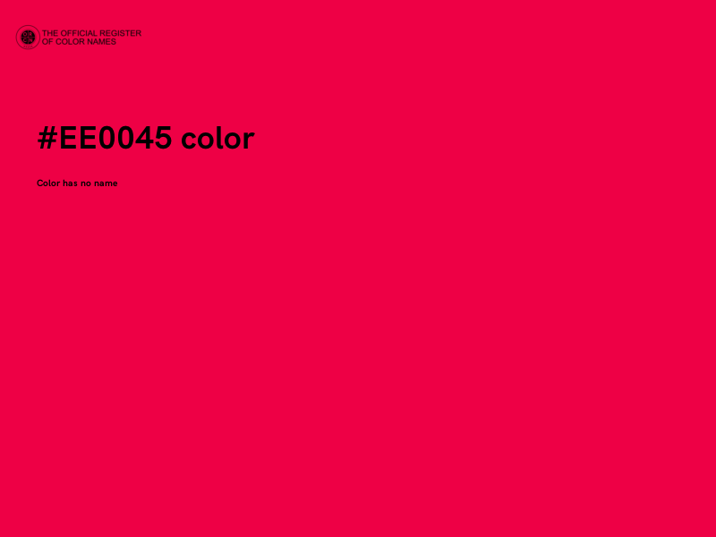 #EE0045 color image