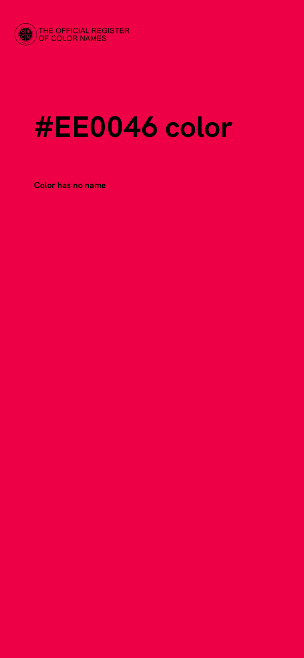 #EE0046 color image