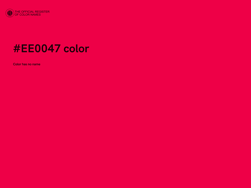 #EE0047 color image
