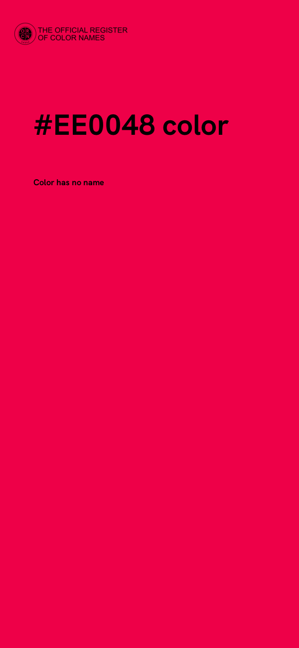 #EE0048 color image