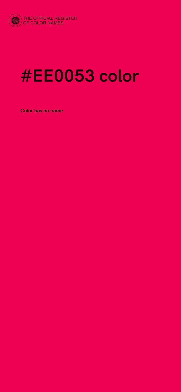 #EE0053 color image