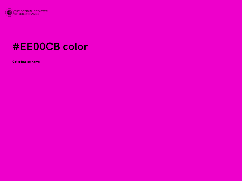 #EE00CB color image