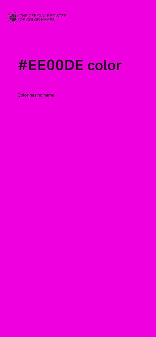 #EE00DE color image